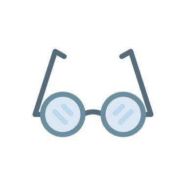 Şeffaf bir arkaplan üzerinde gözlük vektör çizimi. Konsept ve grafik tasarım için birinci sınıf kalite simgeler..