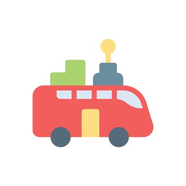 Şeffaf bir arkaplan üzerinde van vektör illüstrasyonu. Konsept ve grafik tasarımı için premium kalite simgeleri..