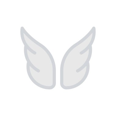 Şeffaf bir arkaplan üzerinde kanat vektör çizimi. Konsept ve grafik tasarımı için birinci sınıf kalite simgeler..