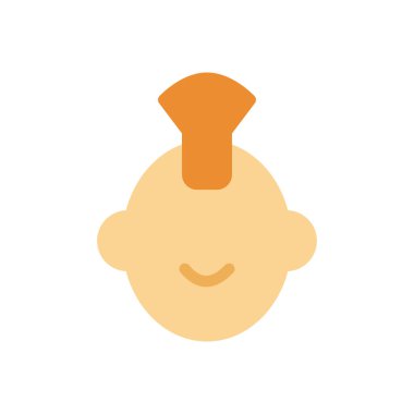 Şeffaf bir arkaplan üzerinde yüz vektör çizimi. Konsept ve grafik tasarımı için birinci sınıf kalite simgeler.. 