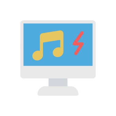  Şeffaf bir arkaplan üzerinde müzik vektörü illüstrasyonu. Konsept ve grafik tasarımı için prim kalite simgeleri.. 