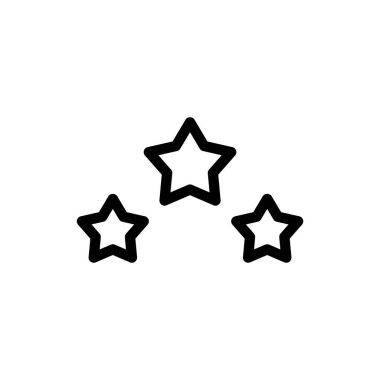 Saydam bir arkaplanda yıldız vektör çizimi. Premium kalite semboller. Konsept ve grafik tasarım için ince çizgi simgesi.