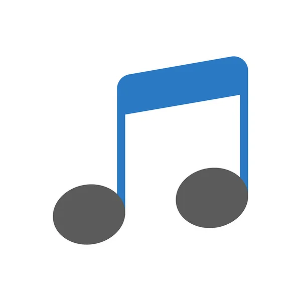 Muziek Vector Illustratie Een Transparante Achtergrond Premium Kwaliteit Symbolen Glyphs — Stockvector