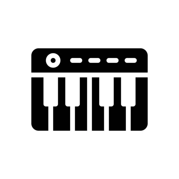 Illustration Vectorielle Piano Sur Fond Transparent Symboles Qualité Premium Icône — Image vectorielle