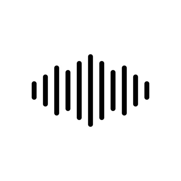 Sound Vektor Illustration Auf Transparentem Hintergrund Hochwertige Symbole Glyphen Symbol — Stockvektor