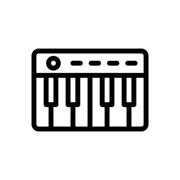 Illustration Vectorielle Piano Sur Fond Transparent Symboles Qualité Premium Icône — Image vectorielle
