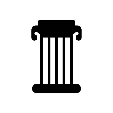 Şeffaf bir arkaplan üzerinde sütun vektör çizimi. Konsept ve grafik tasarımı için mükemmel kalite semboller.. 