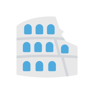 colosseum vector illustration on a transparent background.Premium quality symbols.Stroke icon for concept and graphic design. 