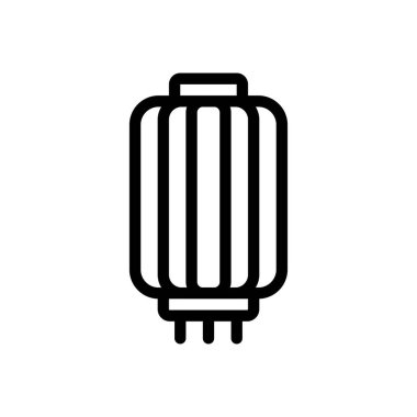 Şeffaf bir arkaplan üzerinde fener vektör çizimi. Premium kalite semboller. Konsept ve grafik tasarım için ince çizgi simgesi.