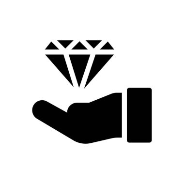 Şeffaf bir arkaplanda elmas vektör çizimi. Konsept ve grafik tasarım simgeleri için kaliteli semboller.. 