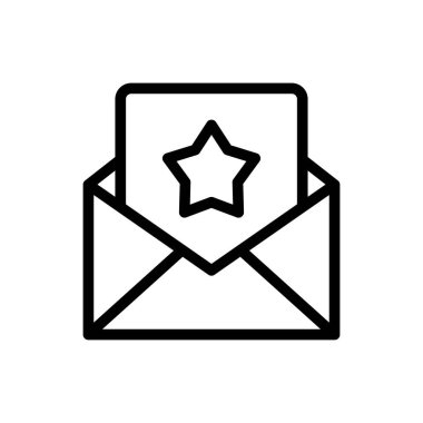 Şeffaf bir arkaplan üzerinde zarf vektör çizimi. Premium kalite semboller. Konsept ve grafik tasarım için ince çizgi simgesi.