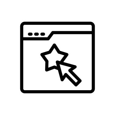 Şeffaf bir arkaplan üzerinde imleç vektör çizimi. Premium kalite sembolleri. Konsept ve grafik tasarım için ince çizgi simgesi. 