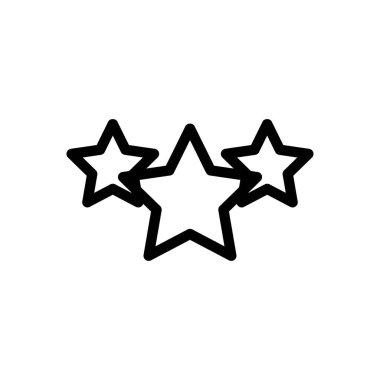 Şeffaf bir arkaplan üzerinde yıldız vektör çizimi. Premium kalite semboller. Konsept ve grafik tasarım için ince çizgi simgesi. 