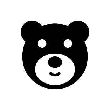 Şeffaf bir arkaplanda ayı vektör çizimi. Konsept ve grafik tasarım simgeleri için kaliteli semboller.. 