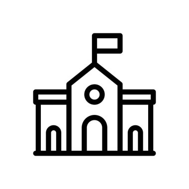 Şeffaf bir arkaplan üzerinde tarihi vektör çizimi. Premium kalite sembolleri. Konsept ve grafik tasarım için ince çizgi simgesi. 