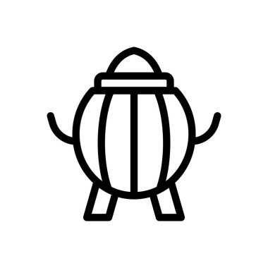 Şeffaf bir arkaplanda çaydanlık vektör çizimi. Premium kalite semboller. Konsept ve grafik tasarım için ince çizgi simgesi.