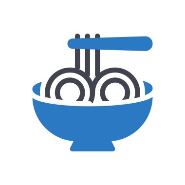 noodles vector illustration on a transparent background.Premium quality symbols.Glyphs icon for concept and graphic design.