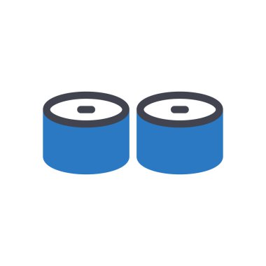 sushi vector illustration on a transparent background.Premium quality symbols.Glyphs icon for concept and graphic design.