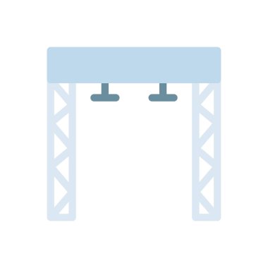 Şeffaf bir arkaplan üzerinde sahne vektör illüstrasyonu. Konsept ve grafik tasarımı için birinci sınıf kalite simgeler..
