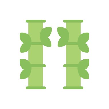 Şeffaf bir arkaplan üzerinde bambu vektör çizimi. Konsept ve grafik tasarımı için birinci sınıf kalite simgeler.. 