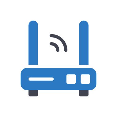 Şeffaf bir arkaplan üzerinde router vektör illüstrasyonu. Konsept ve grafik tasarımı için mükemmel kalite sembolleri..