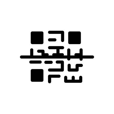 qr code vector illustration on a transparent background.Premium quality symbols.Stroke icon for concept and graphic design. 