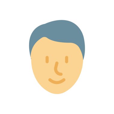 Şeffaf bir arkaplan üzerinde yüz vektör çizimi. Konsept ve grafik tasarımı için birinci sınıf kalite simgeler.. 