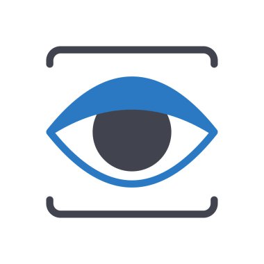 Şeffaf bir arkaplan üzerinde göz vektör çizimi. Konsept ve grafik tasarımı için özel kalite semboller..