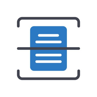 Şeffaf bir arkaplan üzerindeki belge vektör illüstrasyonu. Konsept ve grafik tasarımı için kaliteli semboller.. 