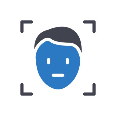 Şeffaf bir arkaplanda yüz vektör çizimi. Konsept ve grafik tasarım simgeleri için kaliteli semboller..