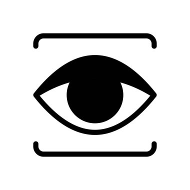 Şeffaf bir arkaplan üzerinde göz vektör çizimi. Konsept ve grafik tasarımı için özel kalite semboller..