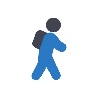 Saydam bir arkaplan üzerinde öğrenci vektör illüstrasyonu. Konsept ve grafik tasarımı için mükemmel kalite sembolleri.. 