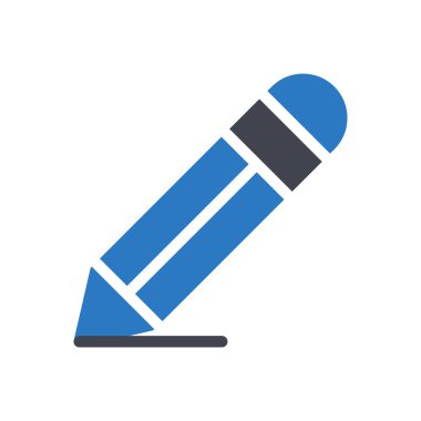 Saydam bir arkaplan üzerinde kalem vektör illüstrasyonu. Konsept ve grafik tasarımı için kaliteli semboller.. 