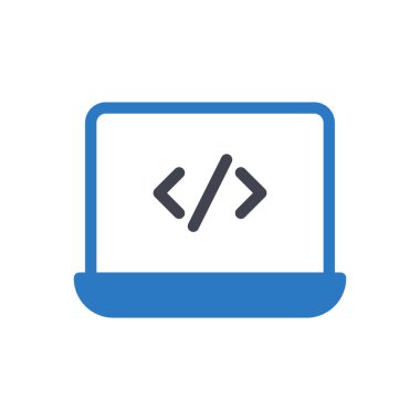 Şeffaf bir arkaplan üzerinde kodlama vektör illüstrasyonu. Konsept ve grafik tasarımı için mükemmel kalite sembolleri.. 