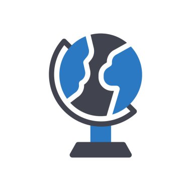 Şeffaf bir arkaplan üzerinde küresel vektör çizimi. Konsept ve grafik tasarım simgeleri için kaliteli semboller..