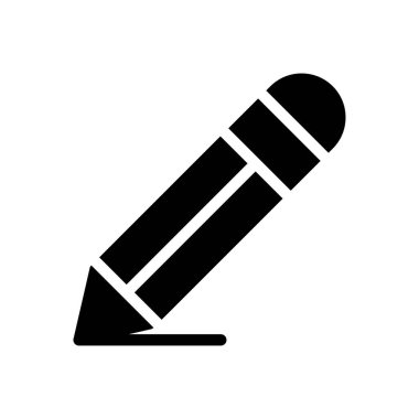 Saydam bir arkaplan üzerinde kalem vektör illüstrasyonu. Konsept ve grafik tasarımı için kaliteli semboller.. 