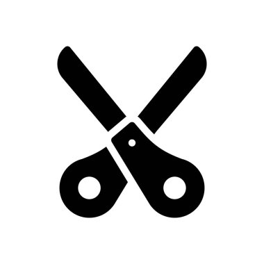Şeffaf bir arkaplan üzerinde makas vektör çizimi. Konsept ve grafik tasarımı için birinci sınıf kalite semboller..