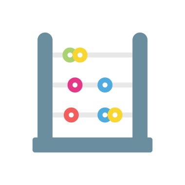 şeffaf bir arkaplan üzerinde abaküs vektör illüstrasyonu. Konsept ve grafik tasarım için premium kalite simgeleri..
