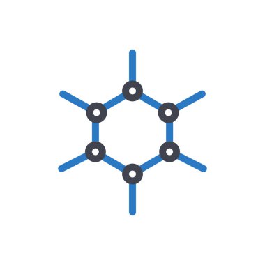 Şeffaf bir arkaplan üzerinde molekül vektör çizimi. Konsept ve grafik tasarımı için mükemmel kalite sembolleri.. 