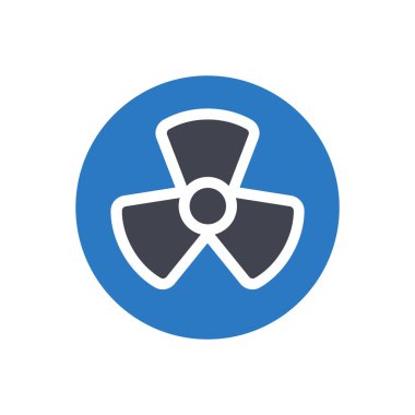 Şeffaf bir arkaplan üzerinde nükleer fan vektör illüstrasyonu. Konsept ve grafik tasarımı için mükemmel kalite semboller..