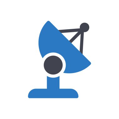 Şeffaf bir arkaplan üzerinde uydu vektör çizimi. Konsept ve grafik tasarımı için özel kalite semboller..