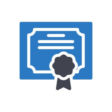 Şeffaf bir arkaplan üzerinde sertifika vektör illüstrasyonu. Konsept ve grafik tasarımı için kaliteli semboller.. 