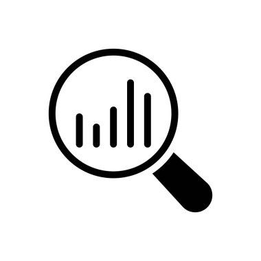 Şeffaf bir arkaplan üzerinde bar grafik vektör illüstrasyonu. Konsept ve grafik tasarımı için kaliteli semboller..