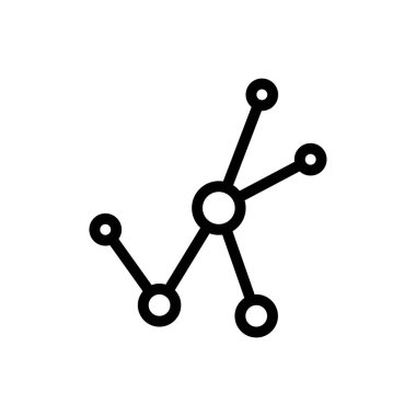 Şeffaf bir arkaplanda atom vektörü çizimi. Konsept ve grafik tasarım için mükemmel kalite sembolleri..