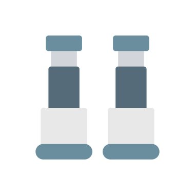 Şeffaf bir arkaplan üzerinde dürbün vektör çizimi. Konsept ve grafik tasarımı için birinci sınıf kalite simgeler.. 