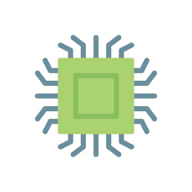 Şeffaf bir arkaplan üzerinde çip vektör çizimi. Konsept ve grafik tasarımı için birinci sınıf kalite simgeler..