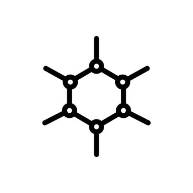 Şeffaf bir arkaplan üzerinde molekül vektör çizimi. Premium kalite semboller. Konsept ve grafik tasarım için ince çizgi simgesi.