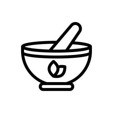 Şeffaf bir arkaplan üzerinde pestle vektör çizimi. Konsept ve grafik tasarım için ince çizgi simgesi..