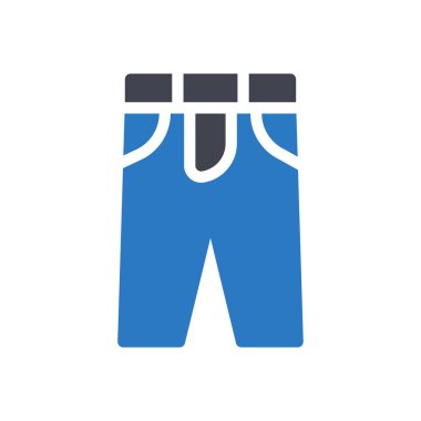 Şeffaf bir arkaplan üzerinde pantolon vektör çizimi. Konsept ve grafik tasarım için mükemmel kalite semboller..