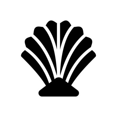 şeffaf bir arkaplan üzerinde deniz kabuğu vektör çizimi. Konsept ve grafik tasarımı için özel kalite semboller..